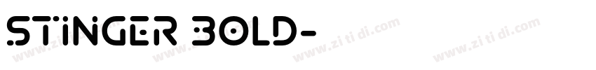 Stinger Bold字体转换